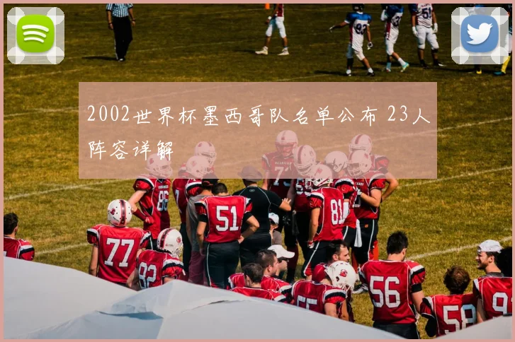 2002世界杯墨西哥队名单公布 23人阵容详解